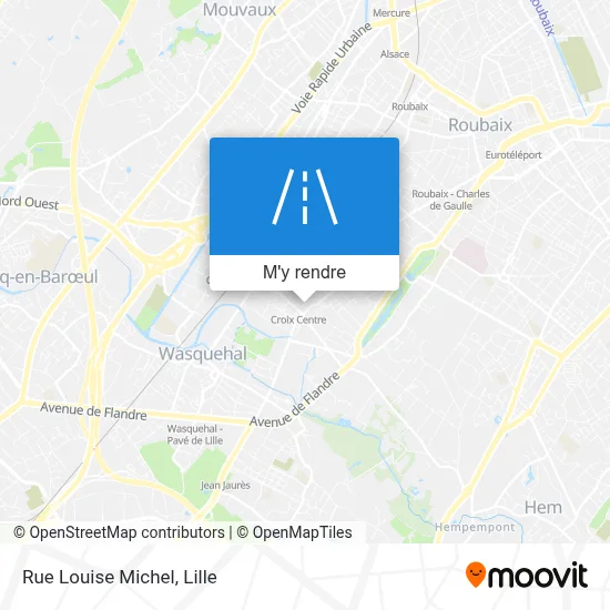Rue Louise Michel plan