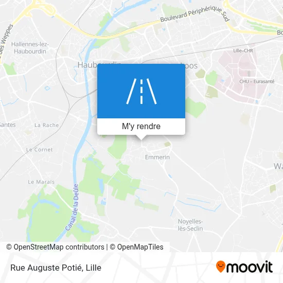 Rue Auguste Potié plan