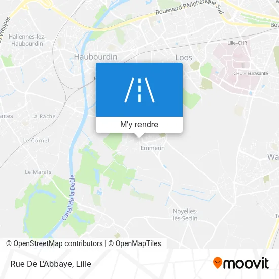 Rue De L'Abbaye plan