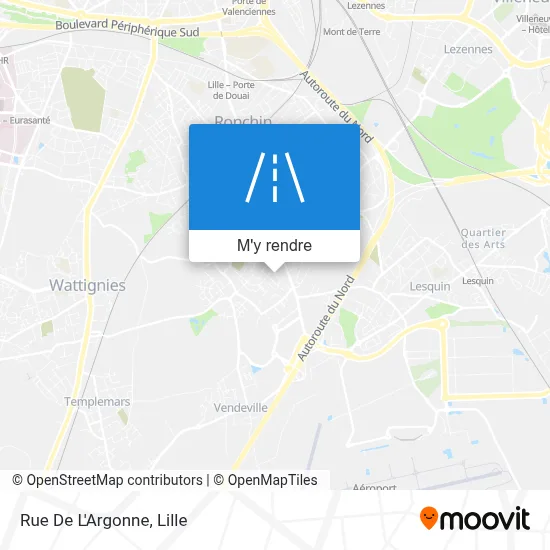 Rue De L'Argonne plan