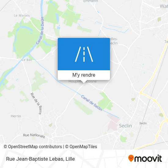 Rue Jean-Baptiste Lebas plan