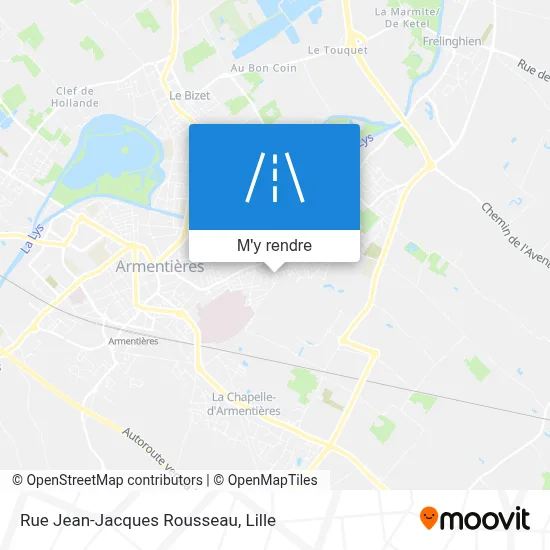 Rue Jean-Jacques Rousseau plan