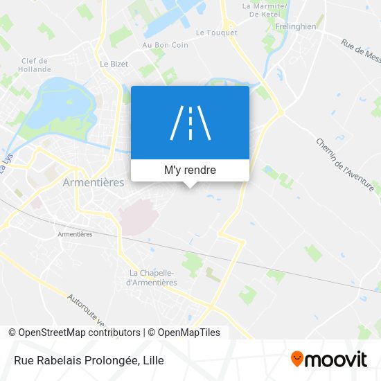Rue Rabelais Prolongée plan