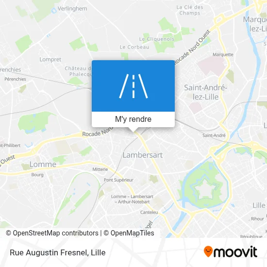 Rue Augustin Fresnel plan