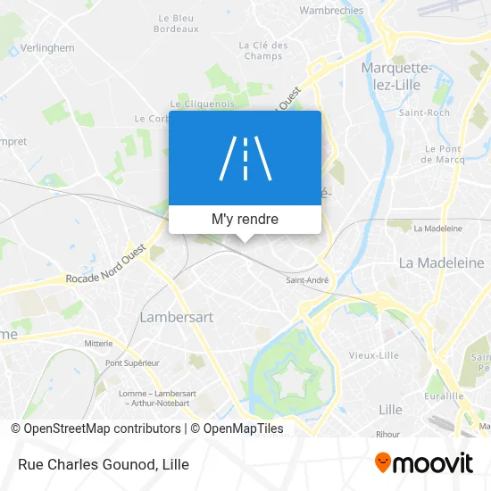 Rue Charles Gounod plan
