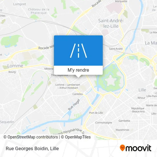 Rue Georges Boidin plan