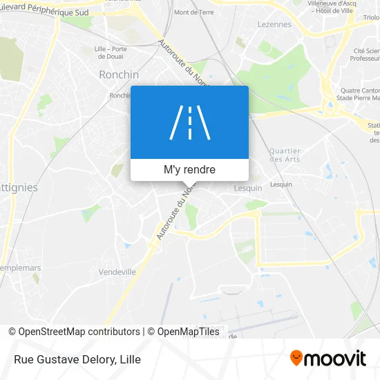 Rue Gustave Delory plan