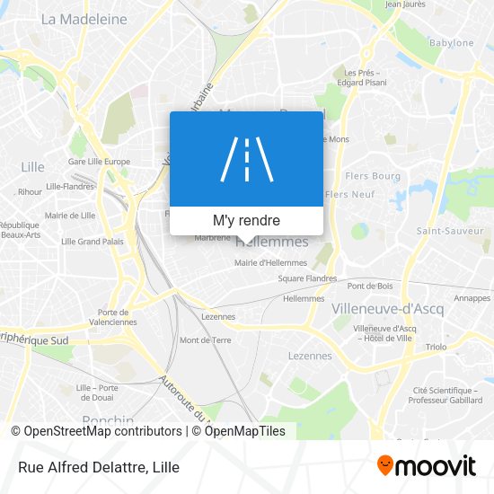 Rue Alfred Delattre plan