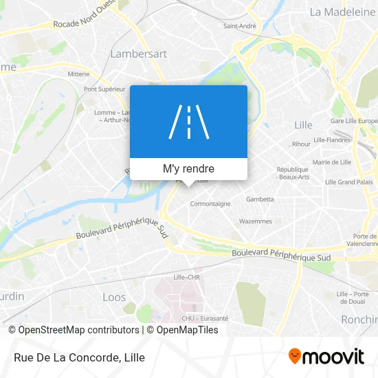Rue De La Concorde plan