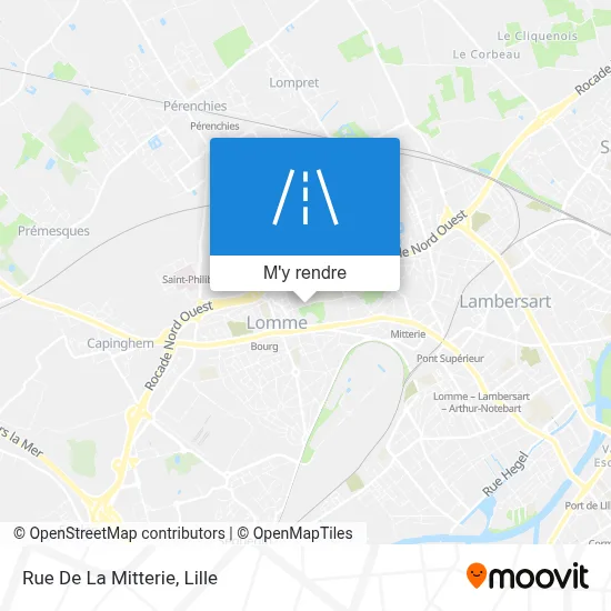 Rue De La Mitterie plan