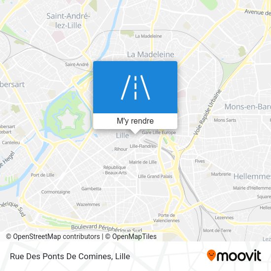 Rue Des Ponts De Comines plan