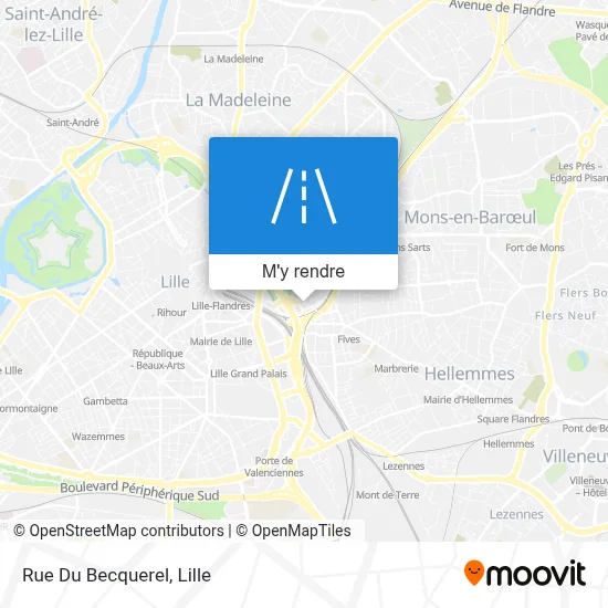 Rue Du Becquerel plan
