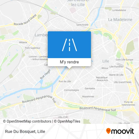 Rue Du Bosquet plan