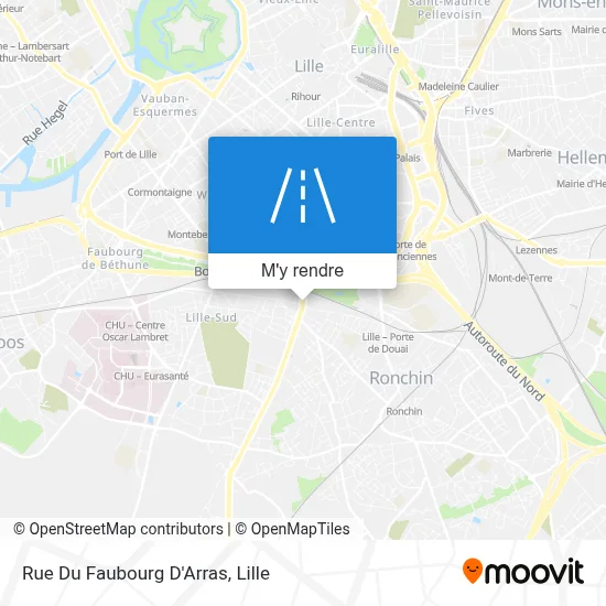 Rue Du Faubourg D'Arras plan