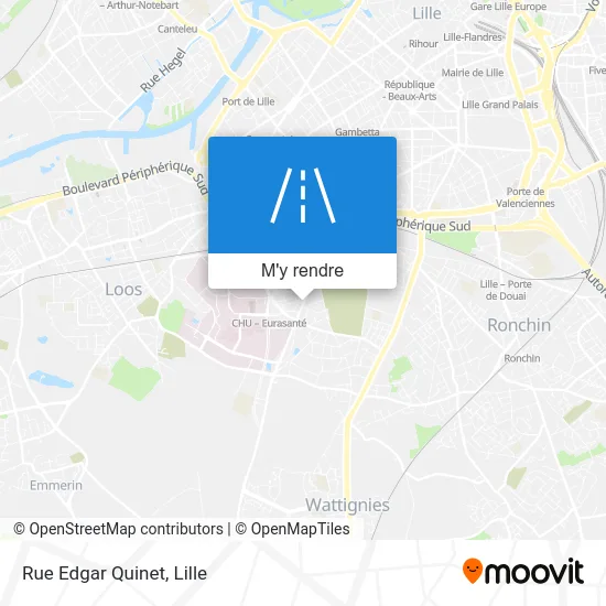 Rue Edgar Quinet plan