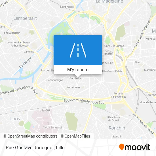 Rue Gustave Joncquet plan