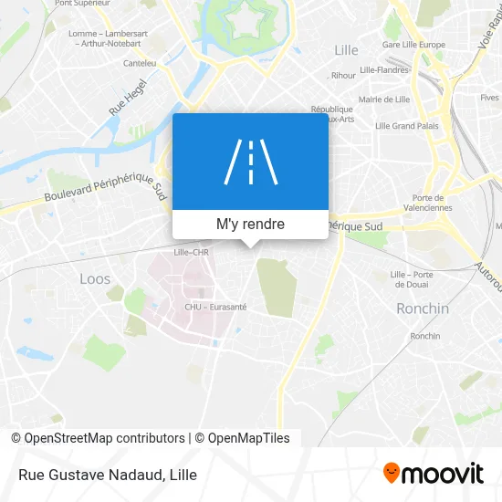 Rue Gustave Nadaud plan