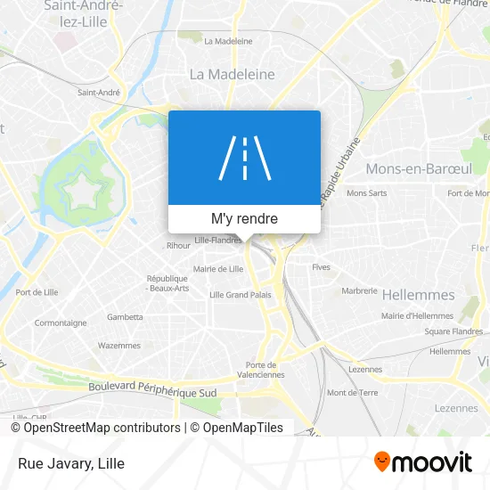 Rue Javary plan