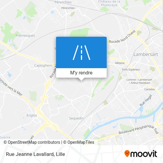 Rue Jeanne Lavallard plan