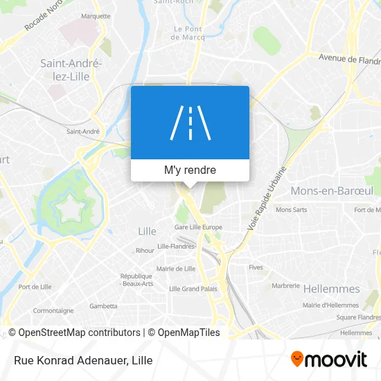 Rue Konrad Adenauer plan