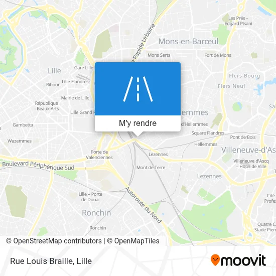 Rue Louis Braille plan