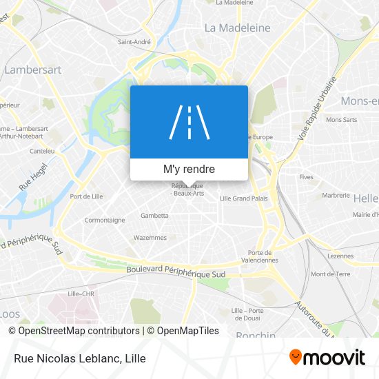 Rue Nicolas Leblanc plan