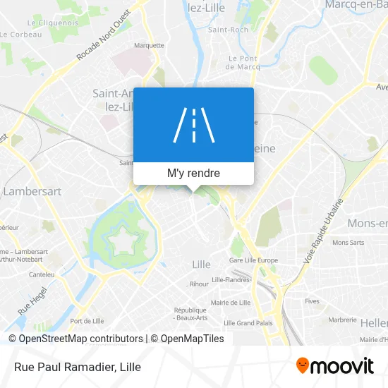 Rue Paul Ramadier plan