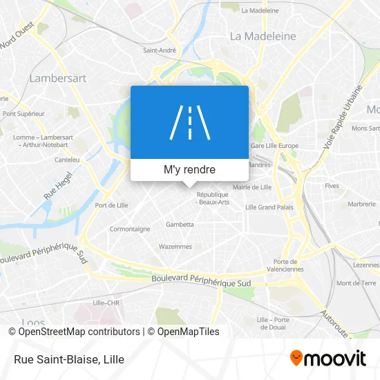 Rue Saint-Blaise plan