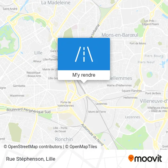 Rue Stéphenson plan