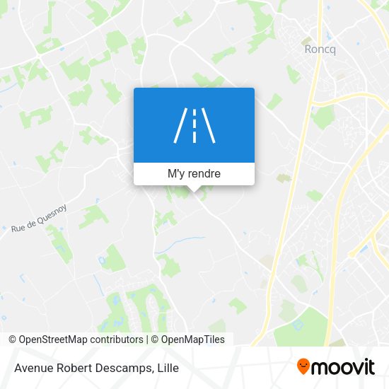 Avenue Robert Descamps plan