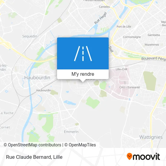 Rue Claude Bernard plan