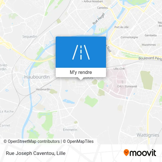 Rue Joseph Caventou plan