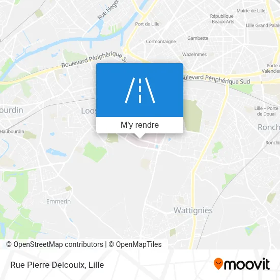 Rue Pierre Delcoulx plan