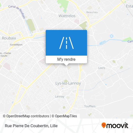 Rue Pierre De Coubertin plan