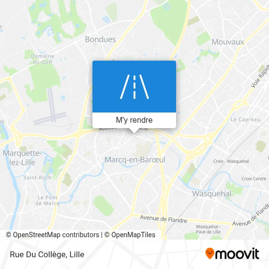 Rue Du Collège plan