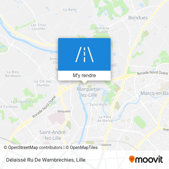 Délaissé Ru De Wambrechies plan