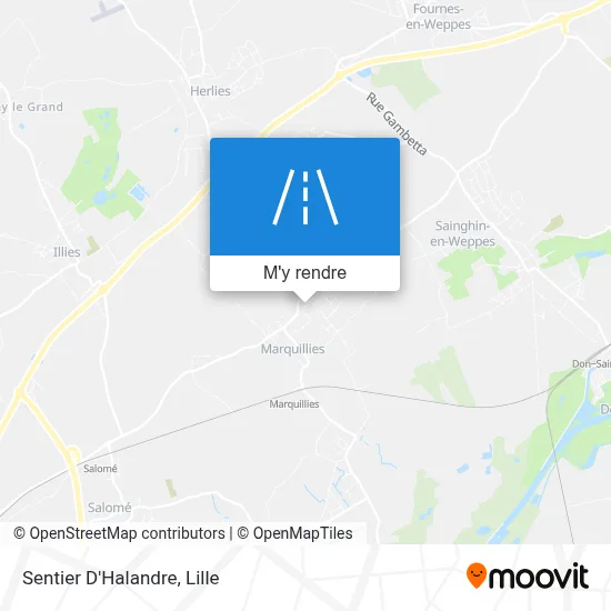 Sentier D'Halandre plan