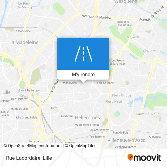 Rue Lacordaire plan