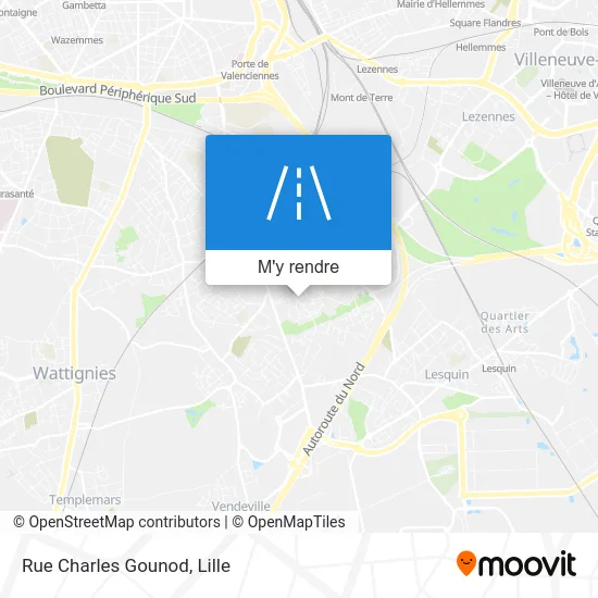 Rue Charles Gounod plan