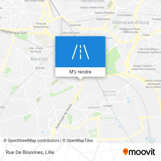 Rue De Bouvines plan