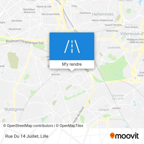 Rue Du 14 Juillet plan