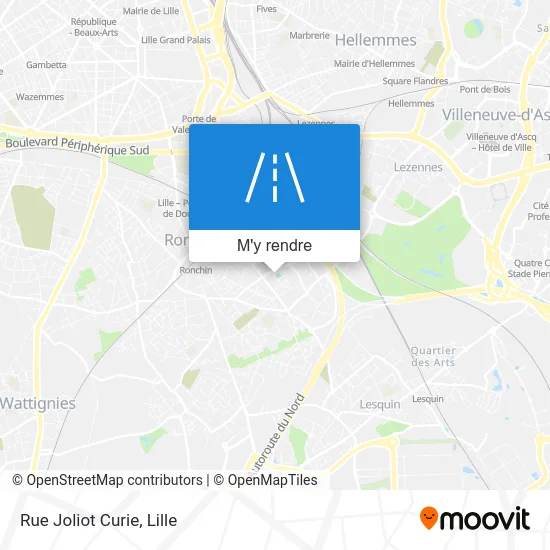 Rue Joliot Curie plan