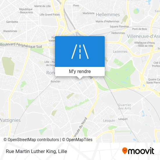 Rue Martin Luther King plan