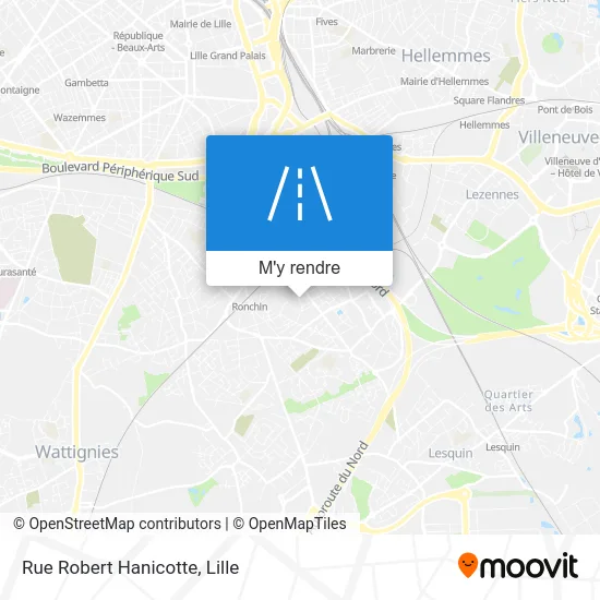 Rue Robert Hanicotte plan