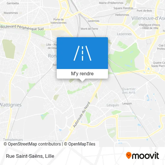 Rue Saint-Saëns plan