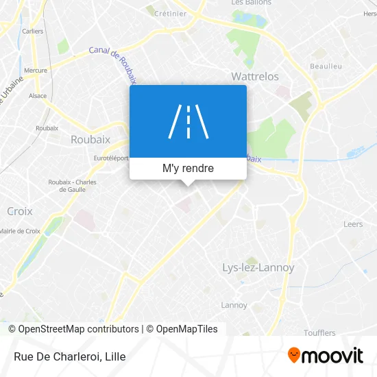 Rue De Charleroi plan