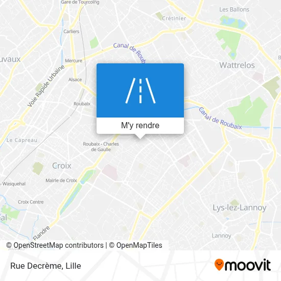Rue Decrème plan