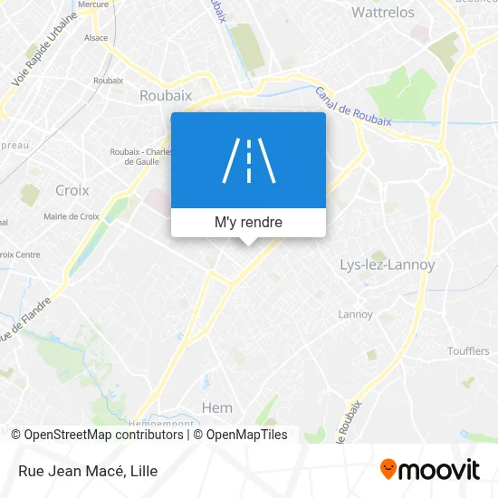 Rue Jean Macé plan
