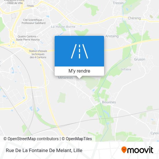 Rue De La Fontaine De Melant plan