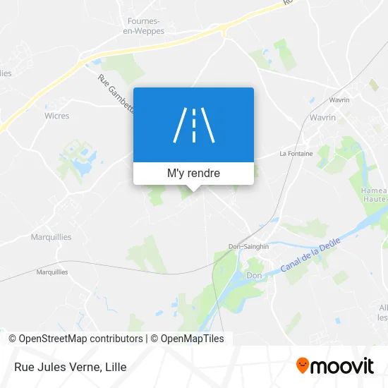 Rue Jules Verne plan